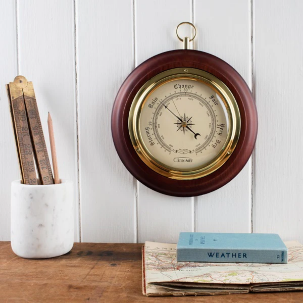 Traditional Wooden Barometer CM4202