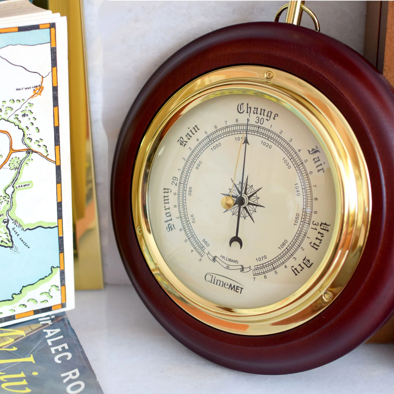 Traditional Wooden Barometer CM4202