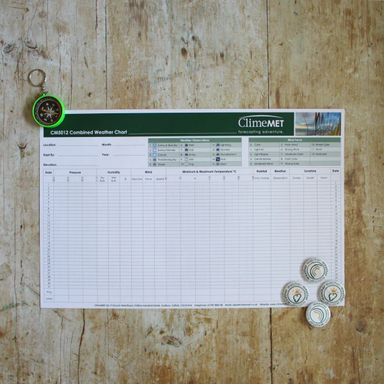 Combined Weather Chart CM5012