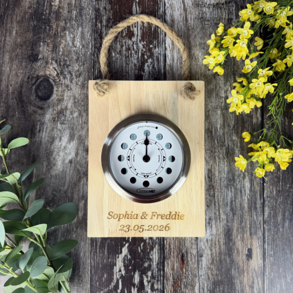 "Tied The Knot" Mounted Moon Phase Clock