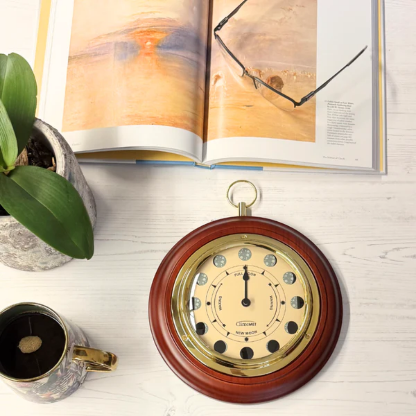 Traditional Wooden Moon Dial CM4016 Secondary image