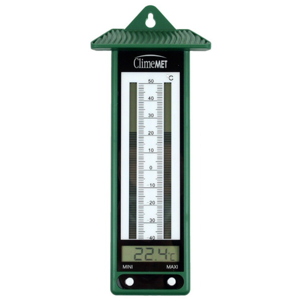 Large 240mm Outdoor Thermometer for Garden - Can be Used as a Greenhouse  Thermometer or Home Office Room Indoor Outside Complete with Colour Coded