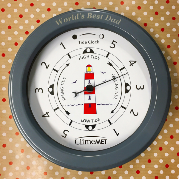 Red Lighthouse Tide Clock CM4520 - ClimeMET