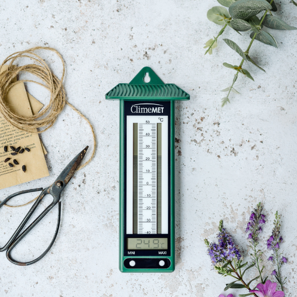 Digital Max Min Greenhouse Thermometer Classic Design Hygrometer for Garden  Greenhouse Wall Mounted Temperature Monitor