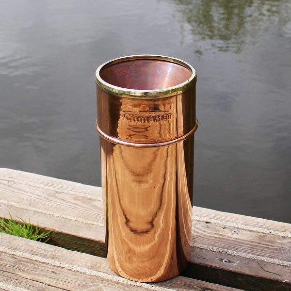 Professional 'Orwell' Copper Rain Gauge CM1015 - ClimeMET