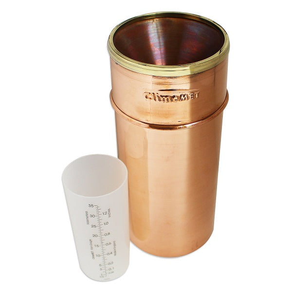 Professional 'Orwell' Copper Rain Gauge CM1015 - ClimeMET
